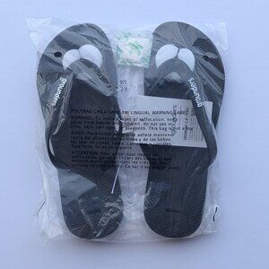 NWT Grounders Grounding Black Flip Flops Earthing Footwear Women Size 9